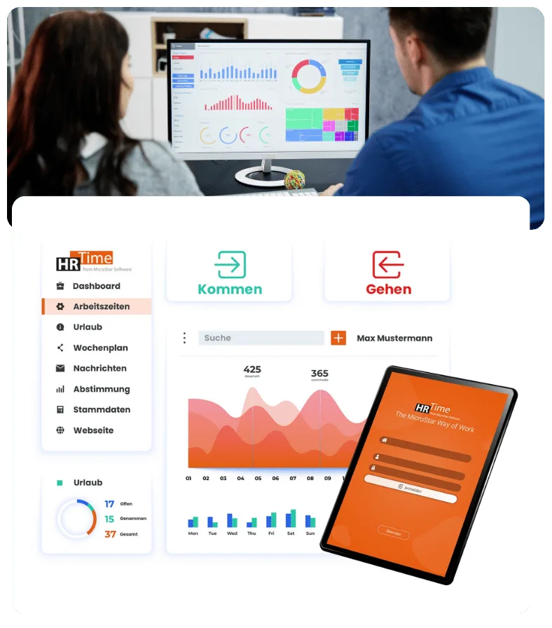 Analysen & Reports und Dashboards für Zeiterfassung