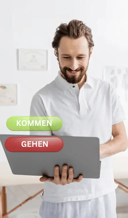 Überblick über die Zeiterfassung in der Physiotherapie.