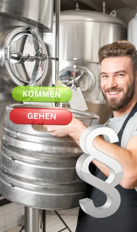 Darstellung eines Bürobereichs mit Dokumenten und Computern.