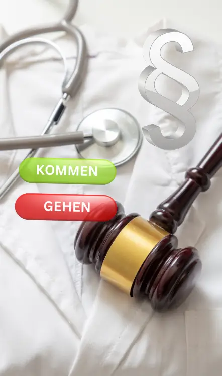 Grafik zeigt eine Gesetzestext-Dokumentation auf einem Tisch.
