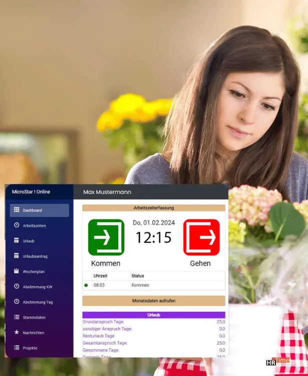 Mitarbeiter arbeiten in einem Geschäft mit digitalen Geräten