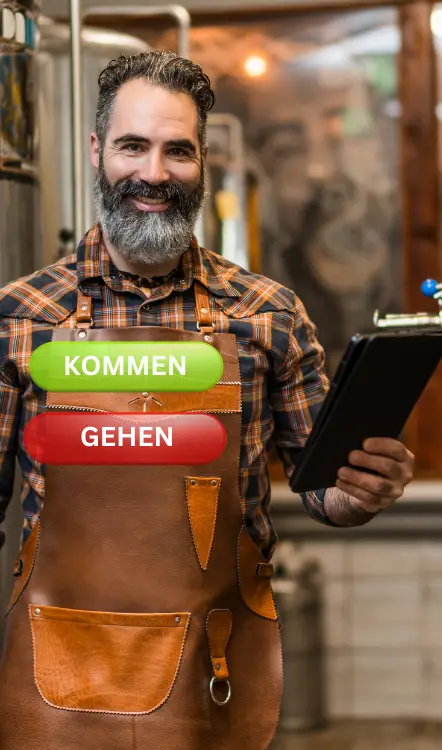 Vorteile der Zeiterfassung für Brauereien, einfache Handhabung im Brauhaus