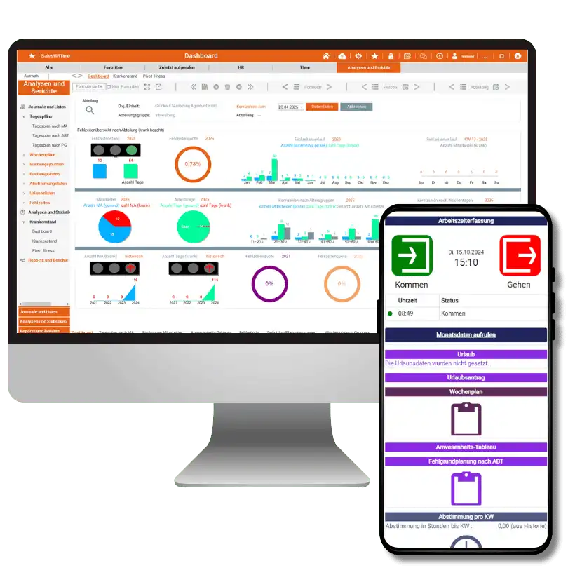 All-in-One HR-Software: Digitale Zeiterfassung
