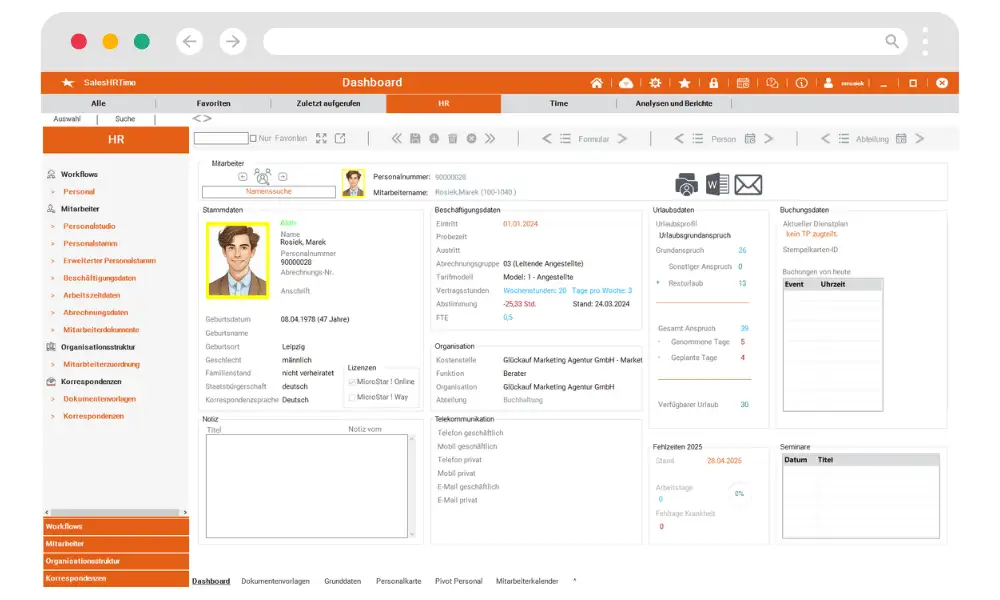 Personalmanagement mit All-in-One HR-Software