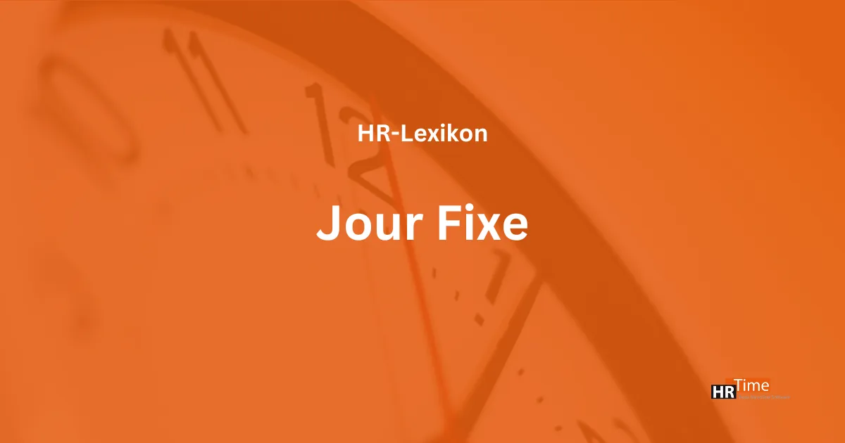 Team plant Jour Fixe mit HR-Tools