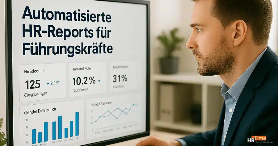 Geschäftsführung erhält automatische HR-Berichte zur Fluktuation und Fehlzeiten.