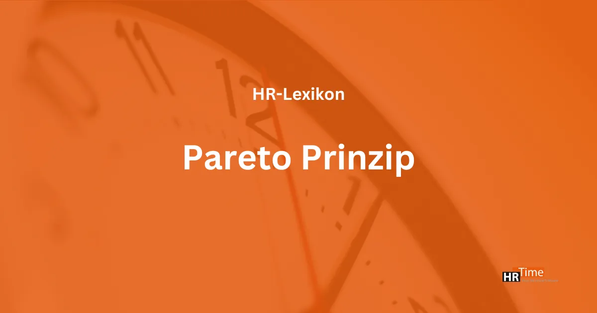 Pareto-Prinzip-Diagramm für effiziente HR-Prozesse