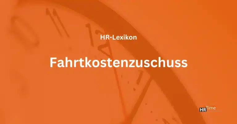 Fahrtkostenzuschuss