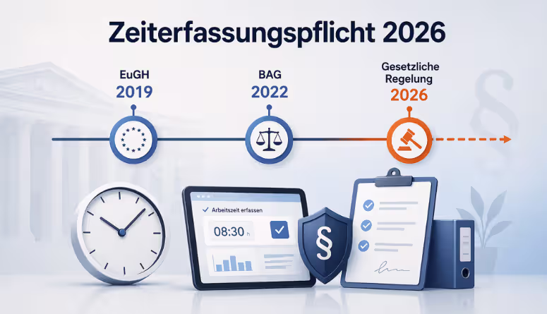 Zeiterfassung Pflicht Arbeitgeber 2026: Rechtsgrundlage BAG EuGH Überblick Zeiterfassung Pflicht Arbeitgeber 2026: Rechtsgrundlage BAG EuGH Überblick