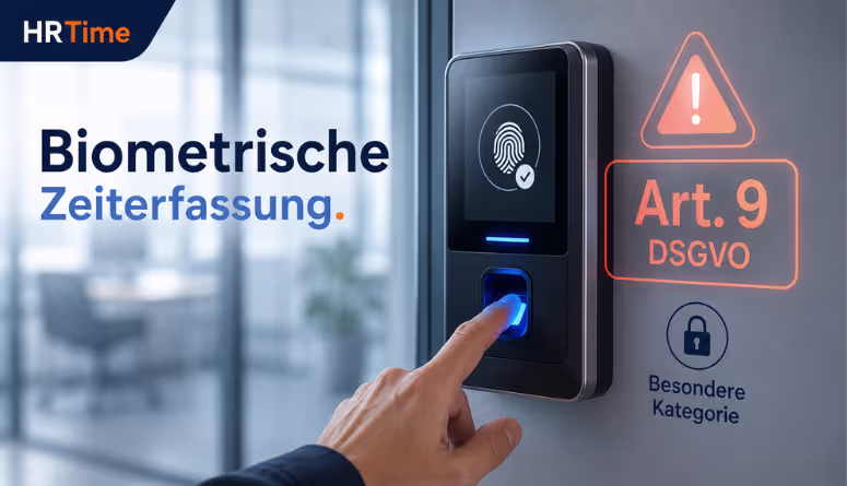 Biometrische Zeiterfassung Fingerabdruck DSGVO Art. 9 Sonderregeln Arbeitgeber Biometrische Zeiterfassung Fingerabdruck DSGVO Art. 9 Sonderregeln Arbeitgeber