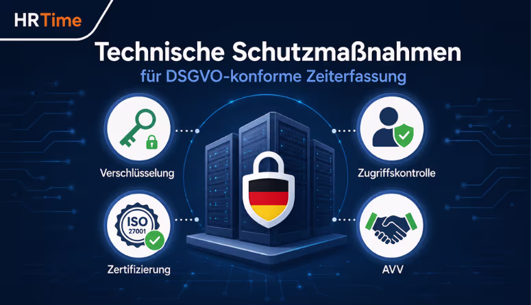 Technische Schutzmaßnahmen digitale Arbeitszeiterfassung DSGVO Unternehmen Technische Schutzmaßnahmen digitale Arbeitszeiterfassung DSGVO Unternehmen
