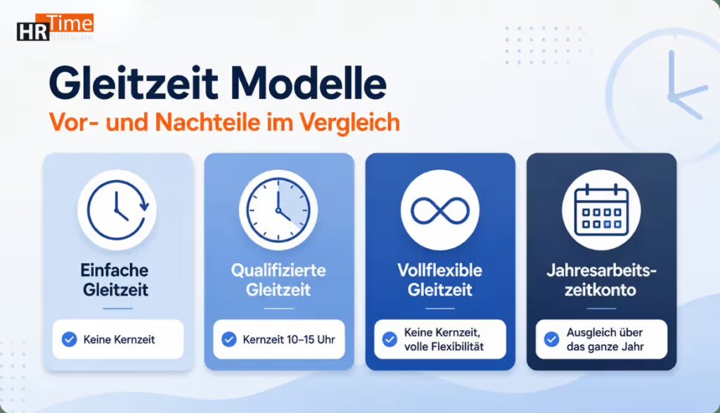 Gleitzeit Modelle Vor- und Nachteile im Vergleich – vier Arbeitszeitmodelle Gleitzeit Modelle Vor- und Nachteile im Vergleich – vier Arbeitszeitmodelle