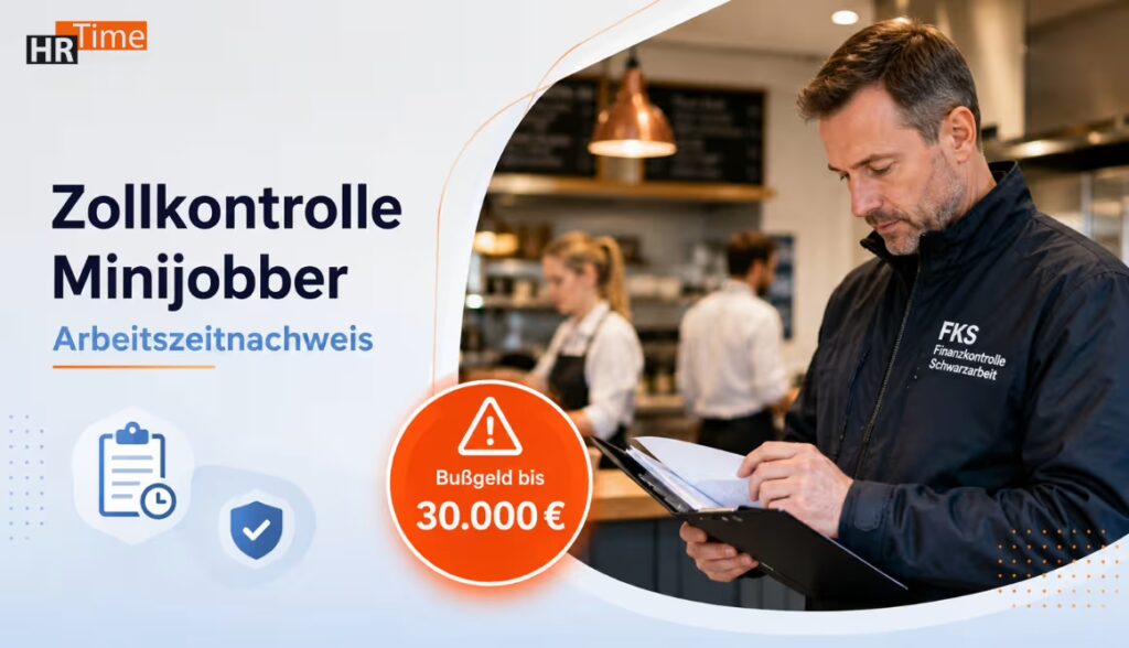 Zollkontrolle Minijobber Arbeitszeitnachweis – Bußgeld bei Verstößen Zollkontrolle Minijobber Arbeitszeitnachweis – Bußgeld bei Verstößen