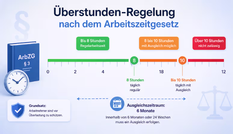 Überstunden Regelung Deutschland nach dem Arbeitszeitgesetz Überstunden Regelung Deutschland nach dem Arbeitszeitgesetz