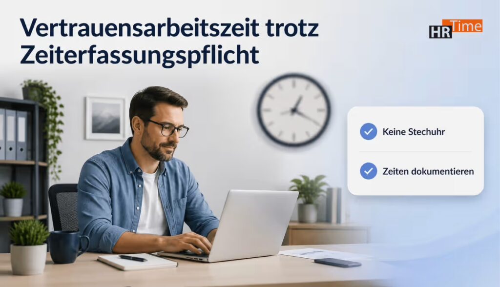 Vertrauensarbeitszeit trotz Zeiterfassungspflicht – Mitarbeiter im Homeoffice Vertrauensarbeitszeit trotz Zeiterfassungspflicht – Mitarbeiter im Homeoffice