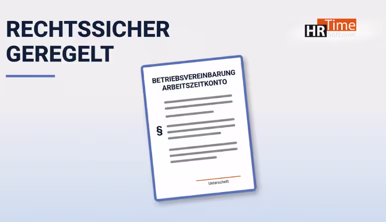 Betriebsvereinbarung Arbeitszeitkonto mit Unterschriftenzeile Betriebsvereinbarung Arbeitszeitkonto mit Unterschriftenzeile